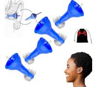Inflatable Ear Plugs, 2025 New Swimming Innovative Inflatable Earplugs, Ultra-Comfy Reusable Noise-Reducing Earplugs, Flexible Hearing Protection, Waterproof Silicone for Sleep (2pc, One Size)