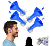 Inflatable Ear Plugs, Innovative Inflatable Earplugs, The World's First Fluid Earplugs, Ultra-Comfy Reusable Noise-Reducing Earplug for Sleep, Deep Focus, Travel, Noise Sensitivity (2PCS)