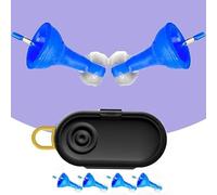 Inflatable Ear Plugs - Reusable Waterproof Silicone Ear Plugs Hearing Protection, Flexible Design, Travel and Noise Sensitive People(A Pair)