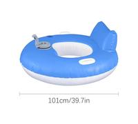 Inflatable Electric Floating Raft, Adult Lounge Chair with Built-in Electric Propeller, Foldable Backrest & Quick Inflation, for Outdoor Pools, Lake Parties, Beach Getaways