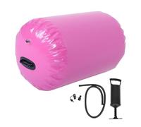 Inflatable Exercise Roller, Yoga Fitness Air Roller with Hand Pump, Portable and Easy to Use for Balance, Stretching, Core Workouts, Ideal for Home Gym and Pilates