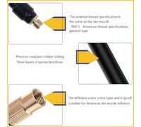 Inflatable Extension Tube Adapter Twist Tyre Auto Parts Rubber Hose Flexible Extension Tire Pipe Tire Inflation Tube