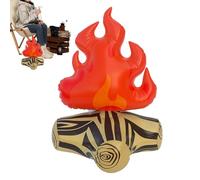 Inflatable Fake Campfire - 3D Blow Flame Prop | Portable Bonfire Party Decoration, Indoor Game Do Before Fire Pit Toy for Children's Family Scenes and Sleeping Camping Decor