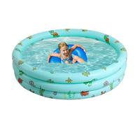 Inflatable Family Pool - Inflatable Paddling Pool, Foldable Water Bath | Large Family Inflatable Rooftop Pool, 150 x 35 cm, Relaxing Summer Games, Water Games for in the Garden