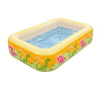 Inflatable Family Pool Kids Adults, Dinosaur Rectangular PVC, Thick Garden