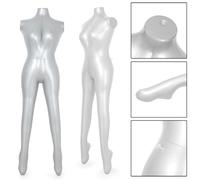 Inflatable Female Torso Mannequin for Retail Displays - Portable Dress Form with 30.5" Bust, 20.4" Waist - S Size Clothing Display Stand