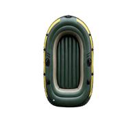 Inflatable Fishing Boat Portable Dinghy Raft Kayak With PVC Structure Ribbed Floor Elevated Side Tubes Easy Carry Handles Compact Design suitable, Two-person Boat - Set