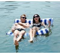 Inflatable Floating Bed, Water Hammock, Inflatable Recliner, Pool Chair & Sun Lounger, Hammock Floats for Adults, Swimming Pool Inflatables & Inflatable Pool Toys for Summer Outdoor Fun (L)