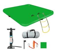 Inflatable Floating Dock - Heavy-Duty Non-Slip Platform for Swimming & Water Activities, Includes Detachable Ladder and Air Pump