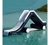 Inflatable Floating Dock Slide for Yachts and Boats, Giant Water Slide and Lounge Platform, Ideal for Commercial Parks and Private Docks