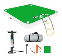 Inflatable Floating Dock, Thick and Extra Wide Pool Floats with Detachable Ladder & Air Pump, Heavy-Duty Non-Slip Air Platforms with Carry Bag, for Swimming & Water Activities