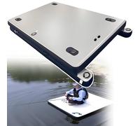 Inflatable Floating Platform for Outdoor Use - Portable Modular Floating Pier for Fishing in the Lake, Large, Stable Inflatable Jetty Float for Adults 2.5 m