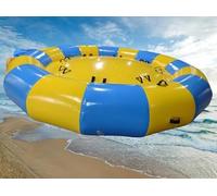 Inflatable Flying UFO Towable Water Boat with Pump for Family Fun on Lakes and Rivers