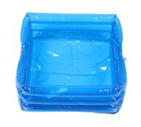 Inflatable Foot Pool Foot Bath Tray Pvc Foldable Blue with Handles