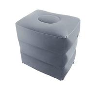 Inflatable Foot Rest 3 Layers Foot Stool Foot Rest Pillow for Travelling Light Gray 40 x 30 x 43 cm