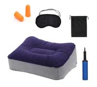 Inflatable Foot Rest for Plane, Inflatable Foot Rest, Travel Portable Airplane Foots Rest for Plane, for Airplane Train Car Home Office Camping Relax Travel Accessory