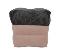 Inflatable Foot Rest Pillow, Inflatable Footrest for Travel, Washable PVC Flocking Cushion with Storage Bag, Portable Airplane Foot Rest for Kids and Adults at Home Office or Car (Dark Gray)