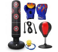 Inflatable Freestanding Punching Bag Boxing Set