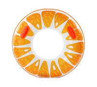 Inflatable Fruit Pool Float Ring - Heavy Duty PVC Water Tube with Handle