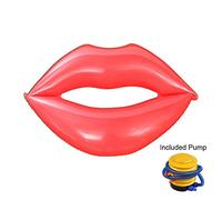 Inflatable Funny Glitters Lips Pool Float Raft Swimming Floating Lounge Hammock For Adult Kids Beach Toys My Life Doll Accessories