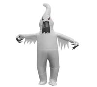 Inflatable Ghost Costume for Adult Scary Funny Free Size Inflatable Costume Polyester Halloween Costumes for Cosplay Carnival Party, No Battery Ghost Costume Adult Halloween Costumes Inflatable Hallo