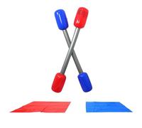 Inflatable Gladiator Game Set 17x17x143cm Gladiators Inflatablestick PVC Gladiators Inflatable Sticks Mat InflatableGarden Games For Youth, Playground Activity For Kids Adults