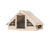 Inflatable Glamping Tent Canvas Bell Tent 2-8 Person Large Tent Easy Setup Waterproof Breathable Outdoor Oxford Canvas Tents 4-Season for Family Camping Hiking