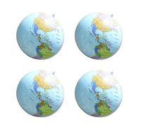 Inflatable Globe, Inflatable Globe, Inflatable Balls, Inflatable Earth Ball, 16 Inch Inflatable Earth Ball, Inflatable Learning Globe for Playing or Teaching on the Beach, for Students, Pack of 4