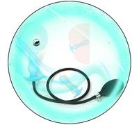 Inflatable Gourd-Shaped Resistance Ball, A Flexibility Trainer That Glows In The Dark Gifts For Couples- Q (Blue)