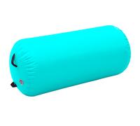 Inflatable Gymnastic Roll with Pump PVC Green Training Cylinder Gym vidaXL
