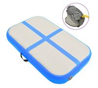 Inflatable Gymnastics Mat Blue 60x100x10cm High Density PVC Air Mat with Pump UK