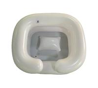 Inflatable Hair Wash Basin, Portable Shampoo Aid Bowls, Easy to Use, When not in Use, Can be Deflated Storagefor Maternal, Bedridden, Disabled, Vulnerable or Elderly (White)