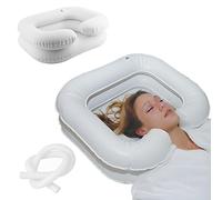 Inflatable Hair Washing Basin - Portable Shampoo Tray for Bed Use - Ideal for Elderly, Disabled, Injured & Handicapped - Easy Hair Washing & Cleaning Aid