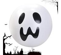 Inflatable Halloween Ball - Ghost Ghost LED Balloon, Battery Operated Beach Style Decoration, Scary Light Inflatable with Floating , Reusable Scary Light