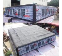 Inflatable Haunted House Maze with Laser Game for Halloween Party Fun