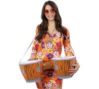 Inflatable Hippie Bongo Drums, with Strap