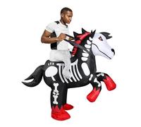 Inflatable Horse Costume, Inflatable Skeleton Horse Costume Halloween Inflatable Knight Costume Inflatable Costume for Adults Halloween