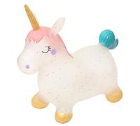 Inflatable Horse Hopper Riding Toy with Pump Gift for Kids Boys Girls Bouncing Animal Toy Fun for Indoor Outdoor Play Safe Educational Exercise Activity (Green)