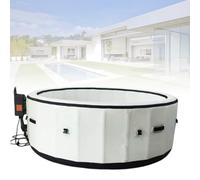 Inflatable Hot Tub for 2-6 People, Energy-Efficient Portable Spa with One-Click Inflation and Smart Temperature Adjustment for Outdoor Relaxation