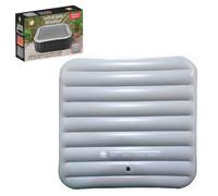 4 Person Square Inflatable Spa Cover 110 x 110cm for Hot Tubs up to 118cm - Energy Saving Hot Tub Lid with Foldable Protective Rain Overflow Cover, Insulated Thermal Square Bladder