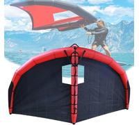Inflatable Hydrofoil Board with Handheld Sail for Kitesurfing and Windsurfing, Featuring Window Design for Enhanced Visibility in Water Sports