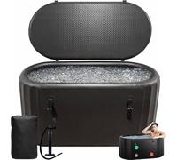 Inflatable Ice Bath Tub - Portable Cold Plunge Solution for Athletes with Insulated Lid and Backpack