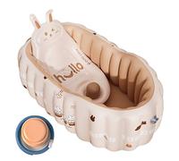 Inflatable Infant Bathtub with Not Slip Floor Removable Inserts Foldable for Comfortable Bath Time Any Where Any Time Foldable Infant Bath
