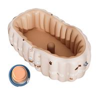 Inflatable Infant Bathtub with Not Slip Floor Removable Inserts Foldable for Comfortable Bath Time Any Where Any Time Foldable Infant Bath