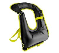 Inflatable Jacket with Breathing Mouth and Strap Anticollision Swimsuit for Kayaking Boating Fishing