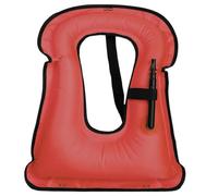 Inflatable Jacket with Breathing Mouth and Strap Anticollision Swimsuit for Kayaking Boating Fishing