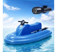 Inflatable Jet Boat with Electric Motor, Paddle, and Underwater Scooter for Sea Diving, 150kg Load Capacity for Water Sports