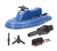 Inflatable Jet Ski with 700W Underwater Propeller, 16A Removable Battery, Max Load 330 lbs for Sea Diving and Swimming