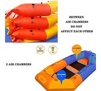 Inflatable Kayak, 2.4M Professional Drifting Boat, Thickened Fishing Boat, Hard Bottom Rubber Boat, Suitable for Water Rafting, Travel, Play,Regular