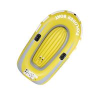 Inflatable Kayak for 2 Person, 114x188cm PVC Fishing Boat with Paddle | 0.3mm Thick PVC Construction, 90kg Load Capacity for Two, Easy Inflate Double Valve Design, Foldable for Travel Storage